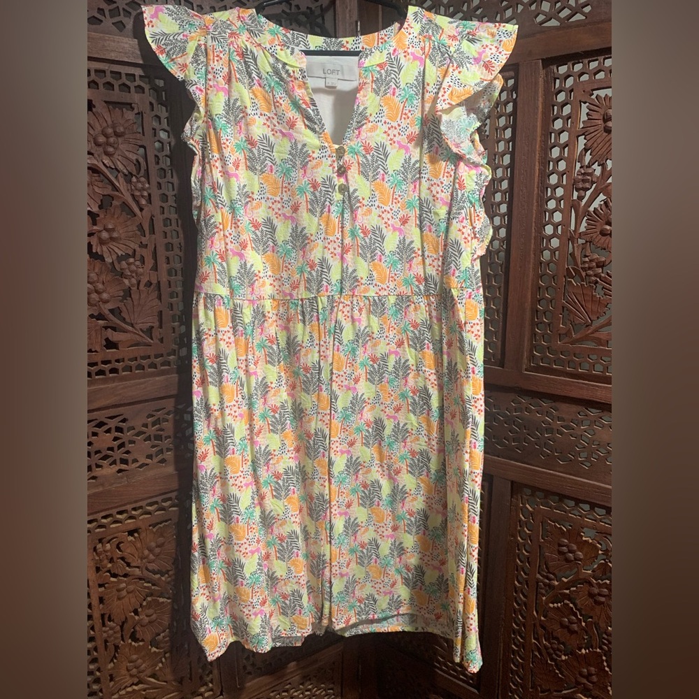 LOFT ANIMAL PRINT DRESS